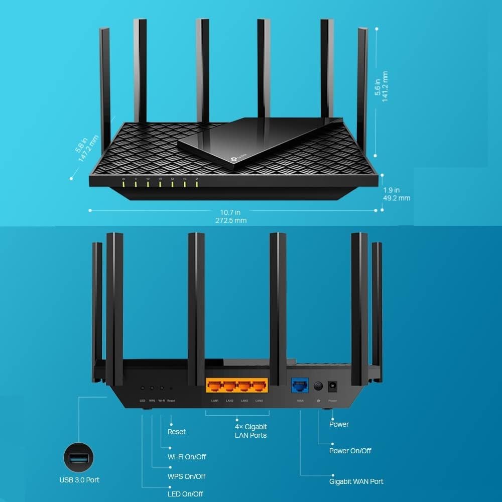 Buy TP-Link,TP-Link Archer AX72 AX5400Mbps WiFi 6 Router, WiFi Router, Gigabit Ethernet Ports, USB 3.0, Internet Booster Routers, WiFi Booster, Ultra-Low Latency, EasyMesh,WPA3, Ideal for Gaming, Alexa - Gadcet UK | UK | London | Scotland | Wales| Near Me | Cheap | Pay In 3 | Network Cards & Adapters