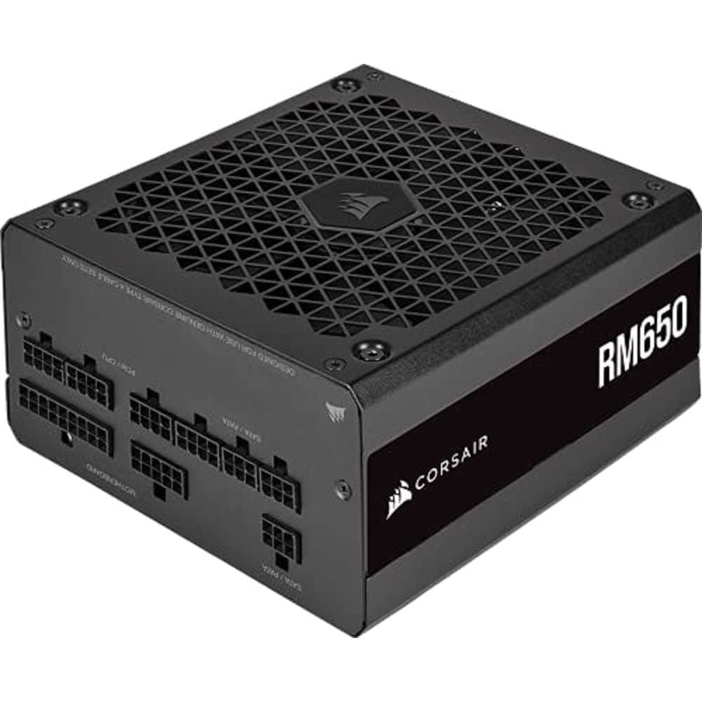 Corsair,Corsair RM650 Fully Modular ATX Power Supply, Dual EPS12V Connectors, Low-Noise Operation, 105°C Capacitors, Modern Standby - Black - Gadcet.com