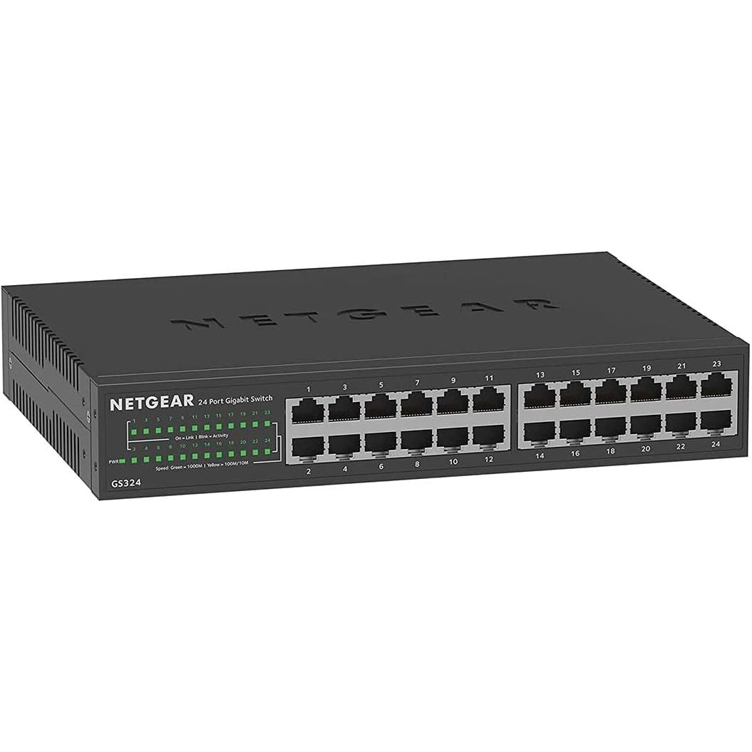 Buy TP-Link,NETGEAR GS324 24-Port Gigabit Ethernet Switch | Unmanaged, Silent, Desktop/Wall/Rackmount - Gadcet UK | UK | London | Scotland | Wales| Near Me | Cheap | Pay In 3 | Networking Devices