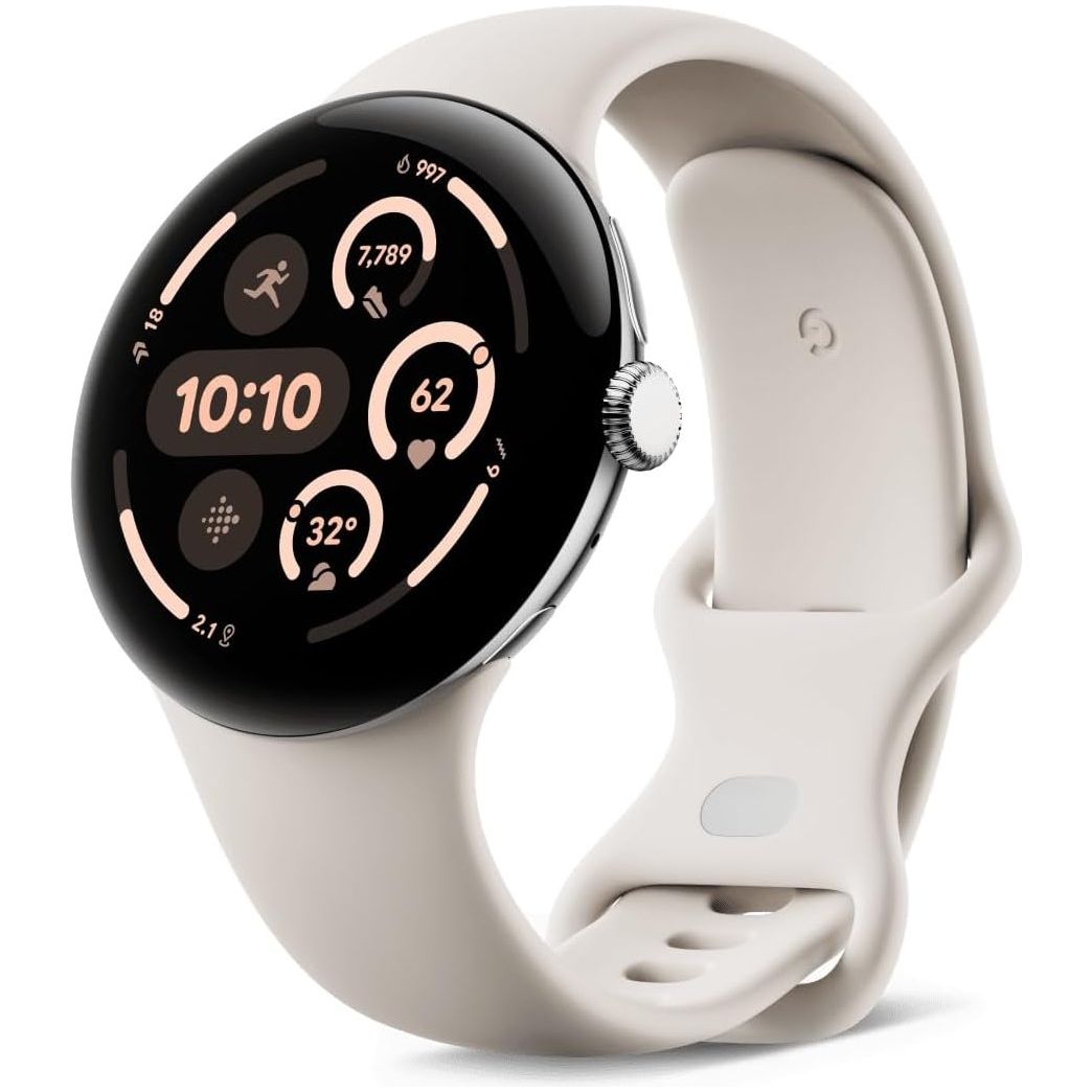 Buy Google,Google Pixel Watch 3, 45mm, Android Smartwatch, Polished Silver Aluminum Case, Porcelain Band - Gadcet UK | UK | London | Scotland | Wales| Near Me | Cheap | Pay In 3 | Smart Watches