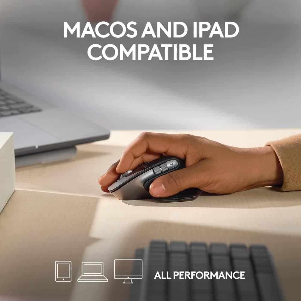 Buy Logitech,Logitech MX Master 3S for Mac - Wireless Bluetooth Mouse with Ultra-fast Scrolling, Ergo, 8K DPI, Quiet Clicks, Track on Glass, Customisation, USB-C, Apple, iPad - Space Grey - Gadcet UK | UK | London | Scotland | Wales| Near Me | Cheap | Pay In 3 | Keyboard & Mouse