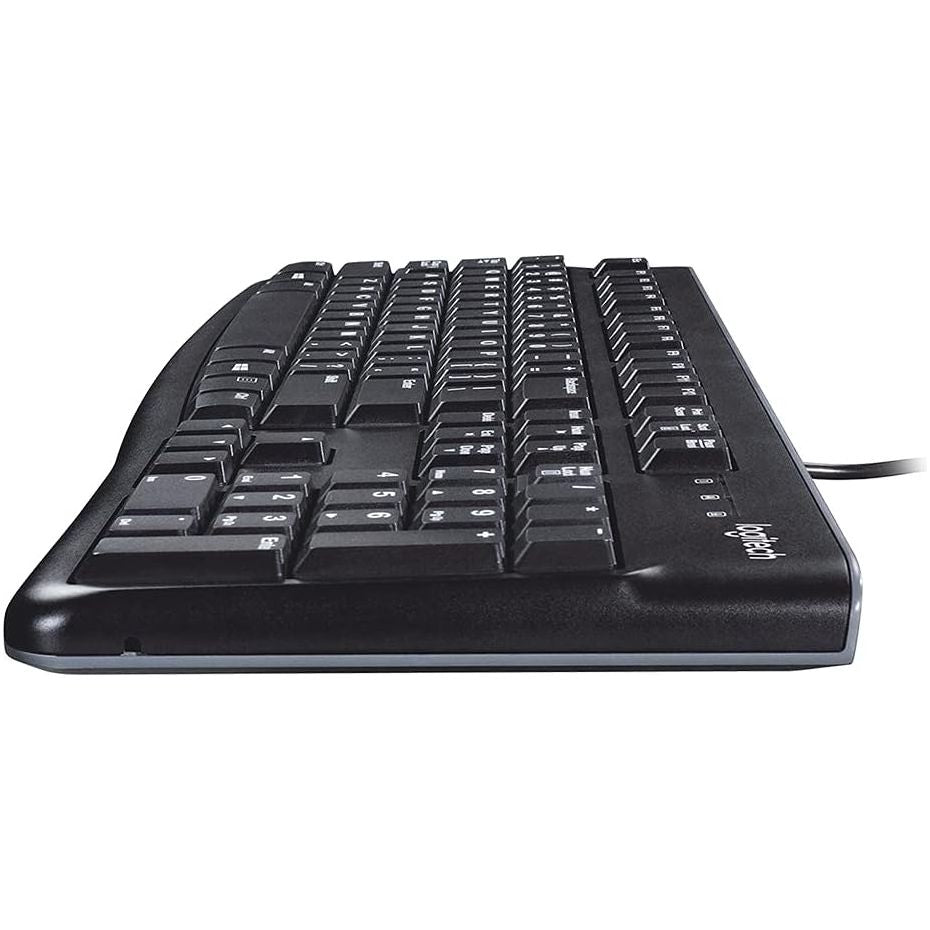 Buy Logitech,Logitech K120 Wired Business Keyboard for Windows or Linux, USB Plug-and-Play, Full-Size, Spill Resistant, Curved Space Bar, PC/Laptop, QWERTY UK Layout - Black - Gadcet UK | UK | London | Scotland | Wales| Near Me | Cheap | Pay In 3 | Keyboard & Mouse