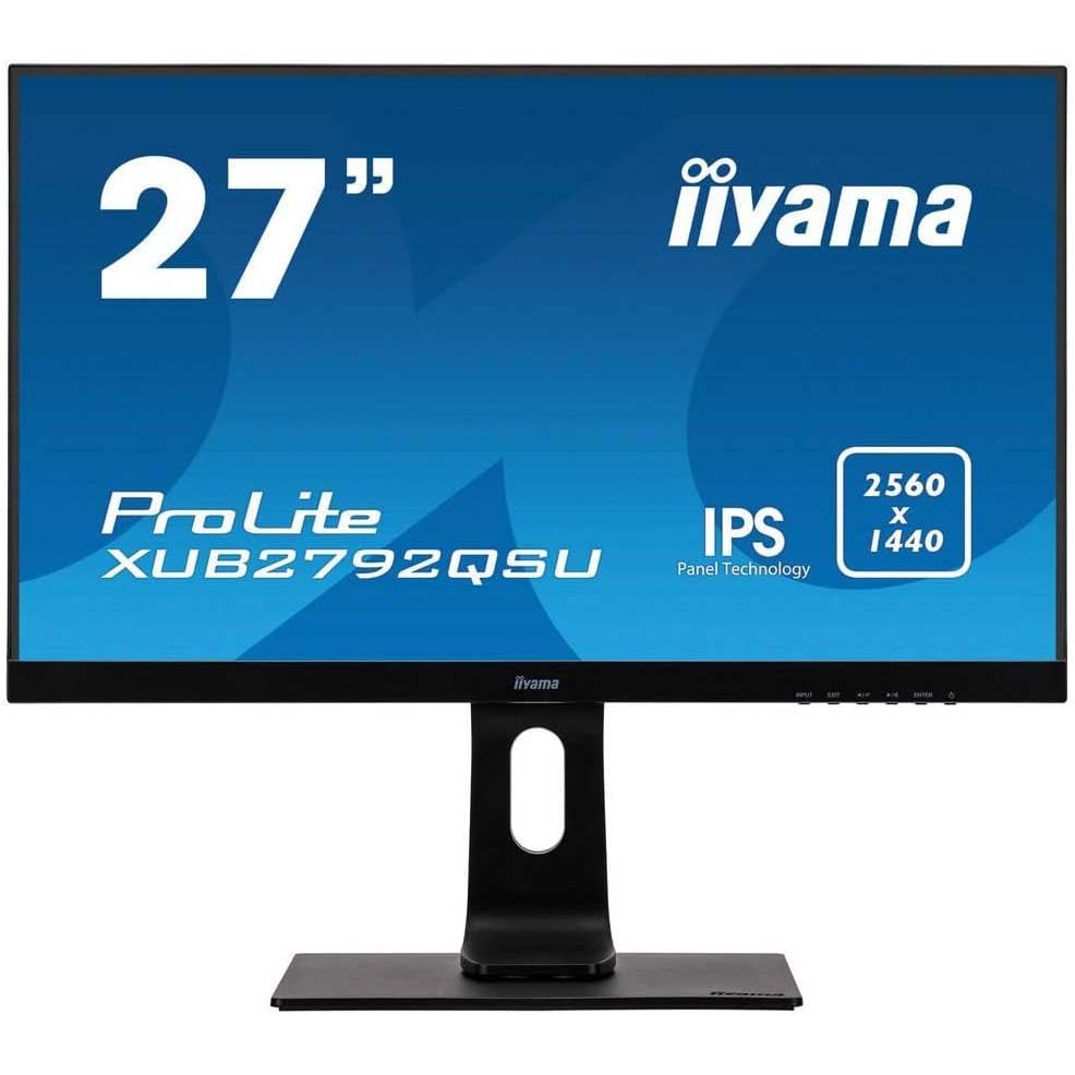 Buy iiyama,iiyama ProLite XUB2792QSU-B1 27" Quad HD IPS Monitor – 2560 x 1440 QHD, Matte Black, HDMI, DisplayPort, USB Hub, Height Adjustable Stand - Gadcet UK | UK | London | Scotland | Wales| Near Me | Cheap | Pay In 3 | Monitors