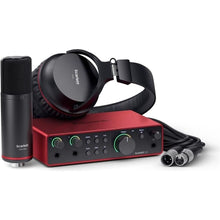 Focusrite Scarlett 2i2 Studio 4th Gen USB Audio Interface Bundle – Condenser Mic & Headphones for Recording & Streaming