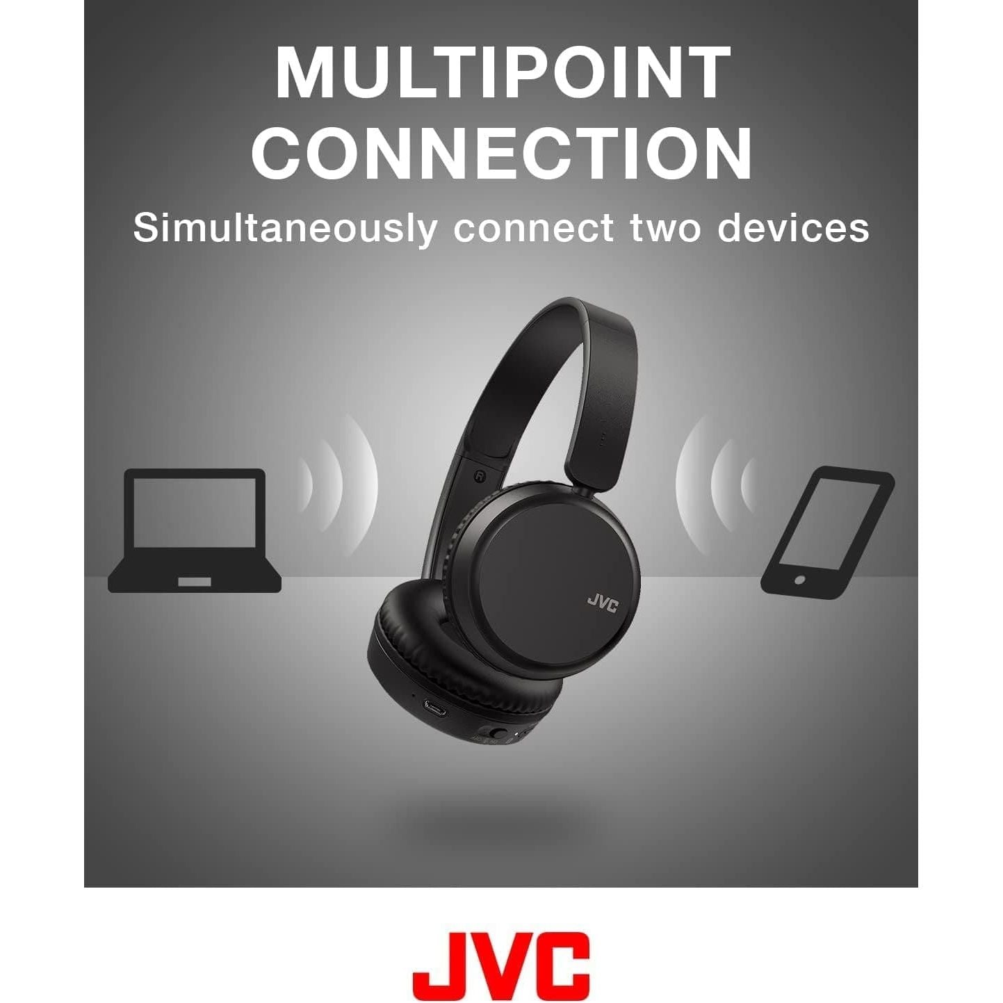 Buy JVC,JVC HA-Z37W-A Wireless Bluetooth On Ear Headphones, 35 hours listening time (Blue) - Gadcet.com | UK | London | Scotland | Wales| Ireland | Near Me | Cheap | Pay In 3 | Headphones