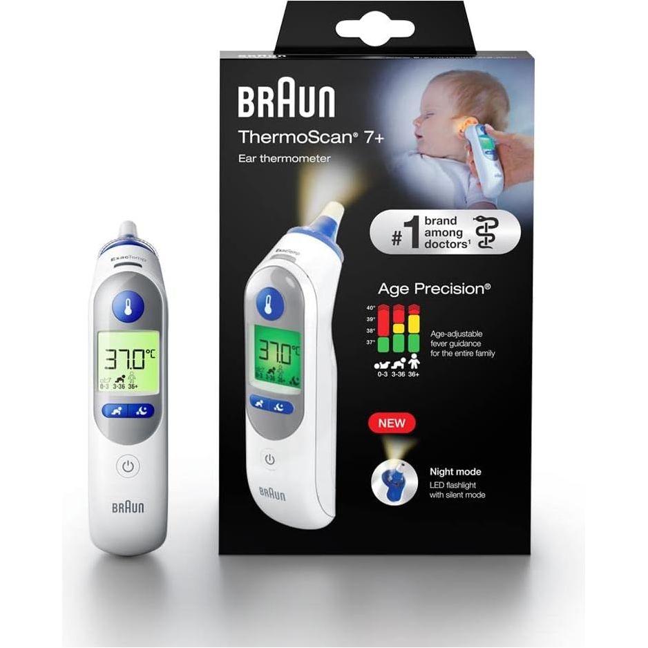 Buy Braun,Braun IRT6525 ThermoScan 7+ Ear Thermometer with Night mode - Gadcet UK | UK | London | Scotland | Wales| Near Me | Cheap | Pay In 3 | Medical Thermometers