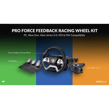 Maxx Tech Pro Force Feedback Racing Wheel Kit PC, Xbox & PS4