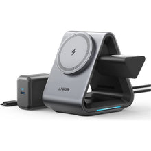 Buy Anker,Anker 737 , MagSafe Charger MagGo Charger (3-in-1 Station) with MFi-Certified 15W Max Fast Charging, For iPhone 14/13 / 12 Series, Apple Watch S8 / 7/6, AirPods 3 / Pro - Gadcet.com | UK | London | Scotland | Wales| Ireland | Near Me | Cheap | Pay In 3 | Power Adapter & Charger Accessories