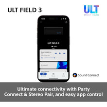 Sony ULT Field 3 Portable Bluetooth Speaker – ULT Power Sound, 24H Battery, IP67 Waterproof, Black