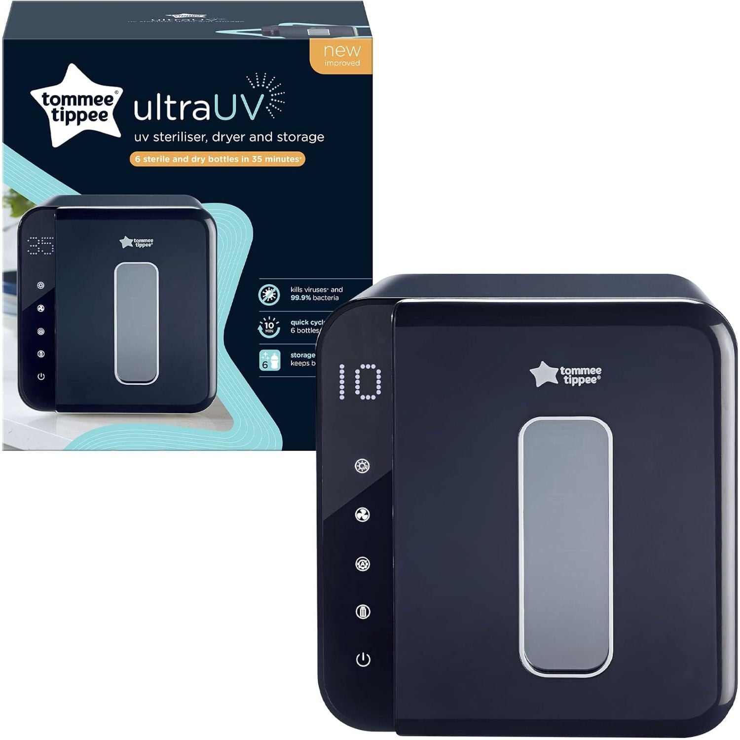 Buy Tomme Tippee,Tommee Tippee Ultra UV Steriliser, Dryer & Storage – Black - Gadcet UK | UK | London | Scotland | Wales| Near Me | Cheap | Pay In 3 | Sterilizers