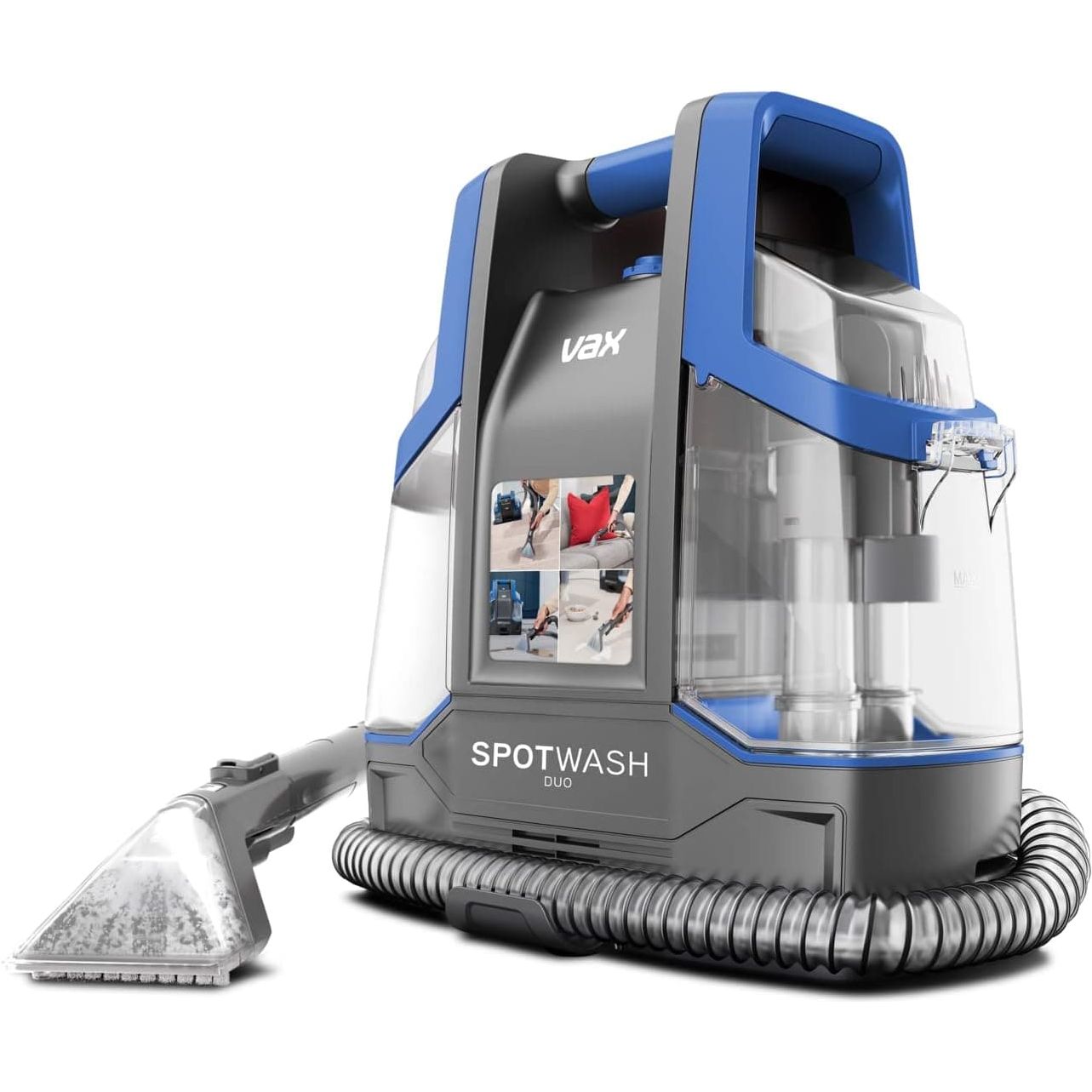 Buy VAX,Vax SpotWash Duo Spot Cleaner | Lifts Spills and Stains from Carpets, Stairs, Upholstery | Dedicated Messy Tool for Pets – CDCW-CSXA, 1 Litre, Grey/Blue, 440W - Gadcet UK | UK | London | Scotland | Wales| Near Me | Cheap | Pay In 3 | Vaccum Cleaner
