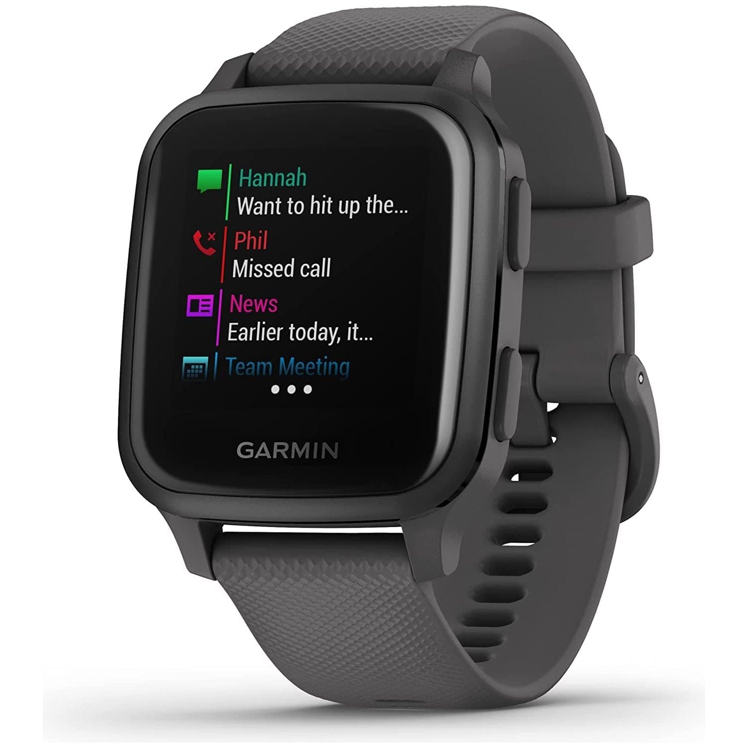 Garmin Venu Sq GPS Smartwatch with All-day Health Monitoring and Fitness Features, Built-in Sports Apps and More, Shadow Grey with Slate Bezel - 6