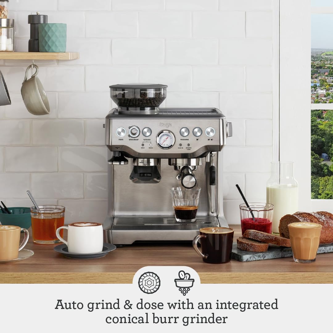 Buy SAGE,Sage - The Barista Express - Bean to Cup Coffee Machine with Grinder and Milk Frother, Black Truffle - Gadcet UK | UK | London | Scotland | Wales| Near Me | Cheap | Pay In 3 | Coffee Makers & Espresso Machines