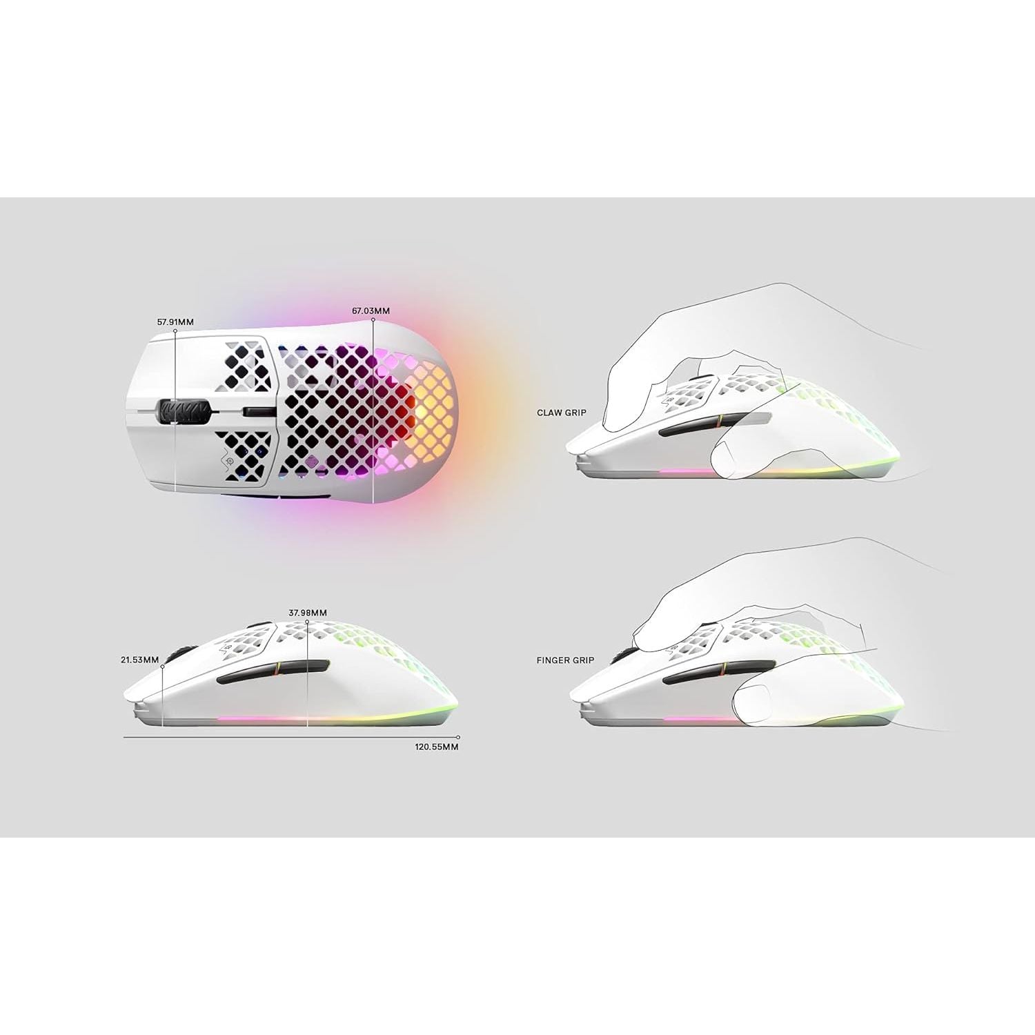 Buy SteelSeries,SteelSeries Aerox 3 Wireless RGB Gaming Mouse - Ultra-lightweight, Water-Resistant, 18K DPI Sensor - Snow - Gadcet UK | UK | London | Scotland | Wales| Near Me | Cheap | Pay In 3 | Keyboard & Mouse