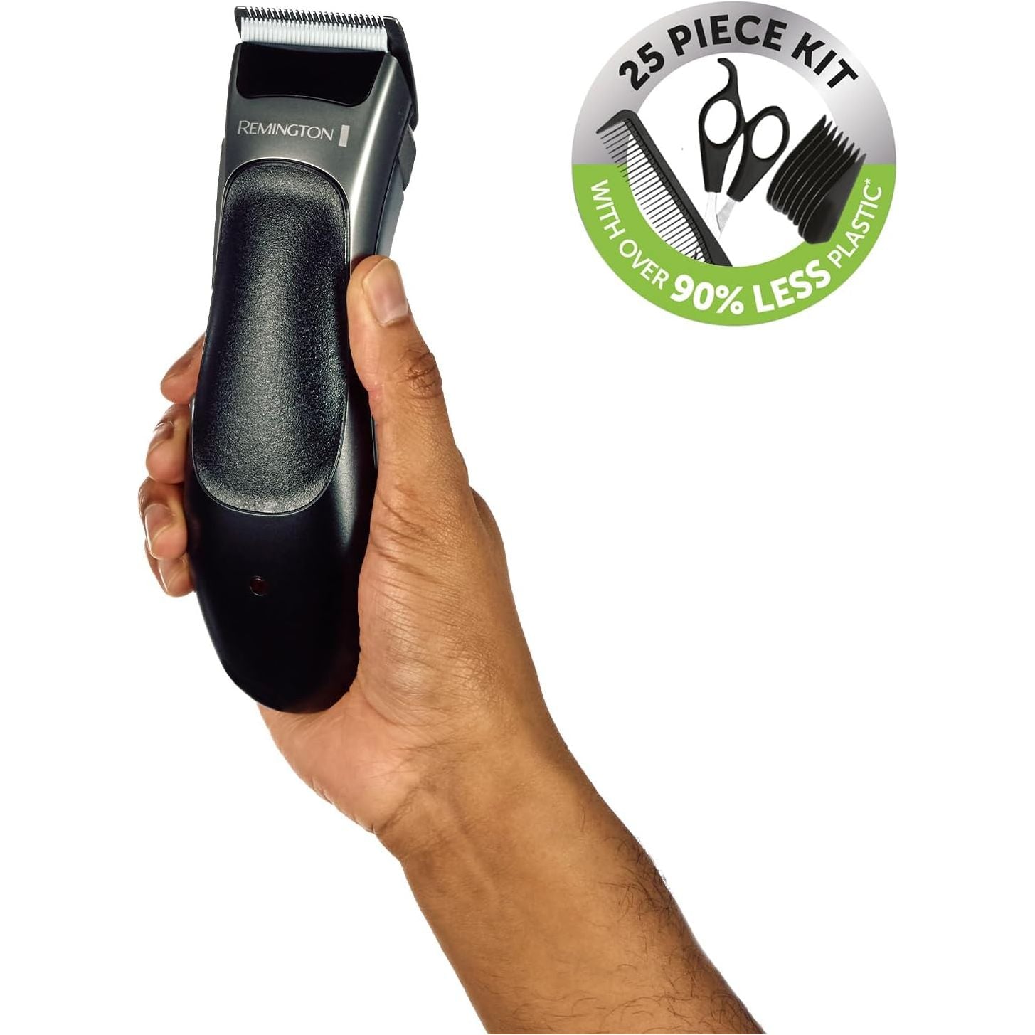 Buy Remington,Remington Hair Clipper & Detail Trimmer Kit - 25 Pieces, 6 Comb Attachments (3mm-25mm), Sectioning Clips, Scissors, Storage Pouch, 40 Min Cordless Usage - HC367 - Gadcet UK | UK | London | Scotland | Wales| Near Me | Cheap | Pay In 3 | Hair Clippers & Trimmers