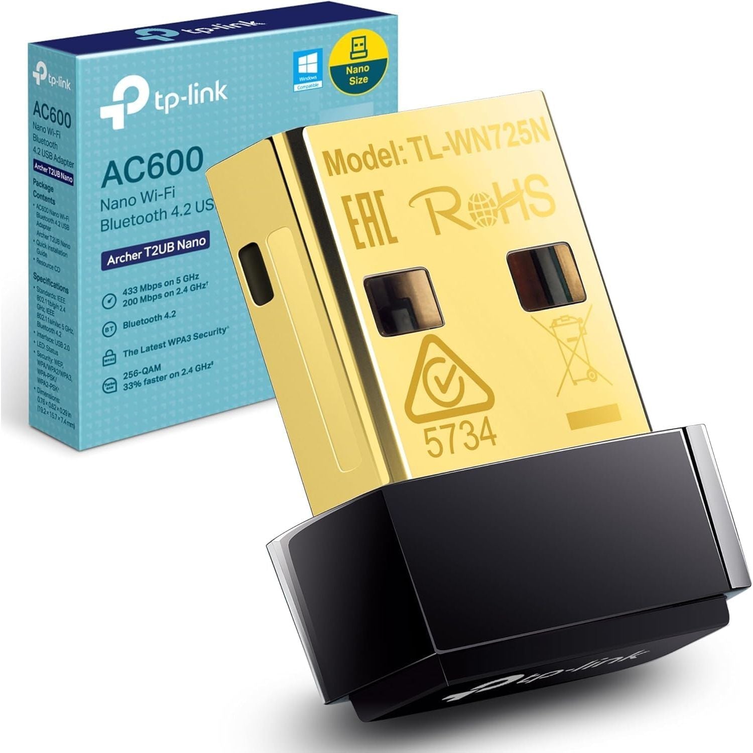 Buy TP-Link,TP-Link Archer T2UB Nano WiFi Dongle – AC600, Bluetooth 4.2, Dual Band USB Adapter - Gadcet UK | UK | London | Scotland | Wales| Near Me | Cheap | Pay In 3 | Network Cards & Adapters