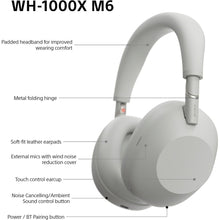 Buy Sony,Sony WH-1000XM6 Wireless Noise Cancelling Headphones – Over-Ear, Hi-Res Audio, 30H Battery, Silver - Gadcet UK | UK | London | Scotland | Wales| Near Me | Cheap | Pay In 3 | Over-Ear Headphones