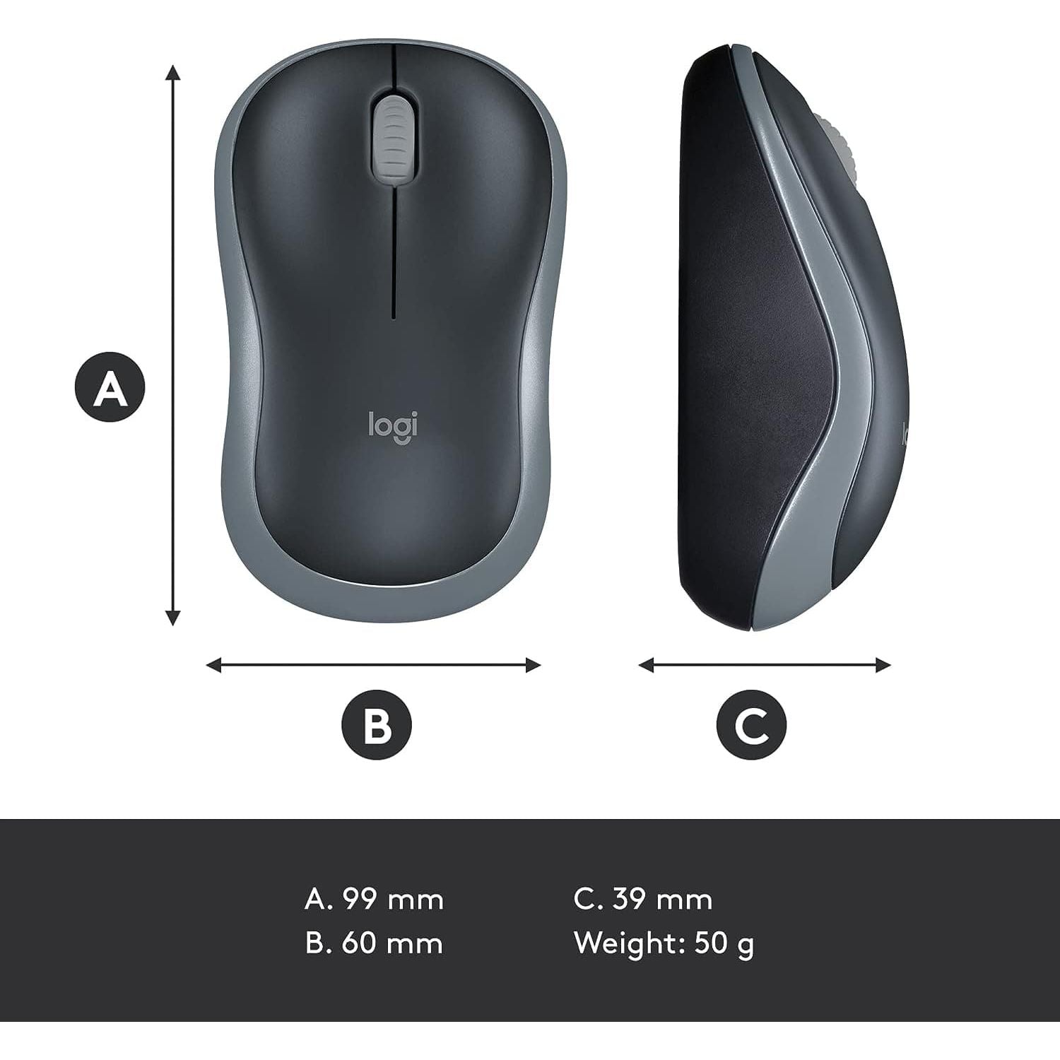Buy Logitech,Logitech M185 Wireless Mouse - Grey - Gadcet UK | UK | London | Scotland | Wales| Ireland | Near Me | Cheap | Pay In 3 | Mouse Pads