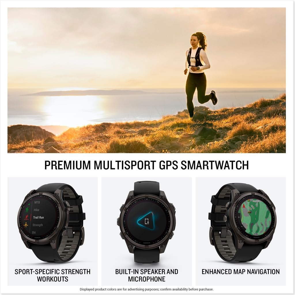 Buy Garmin,Garmin fēnix 8 47mm Solar Sapphire Carbon Grey Titanium GPS Smartwatch - Gadcet UK | UK | London | Scotland | Wales| Near Me | Cheap | Pay In 3 | Smart Watches
