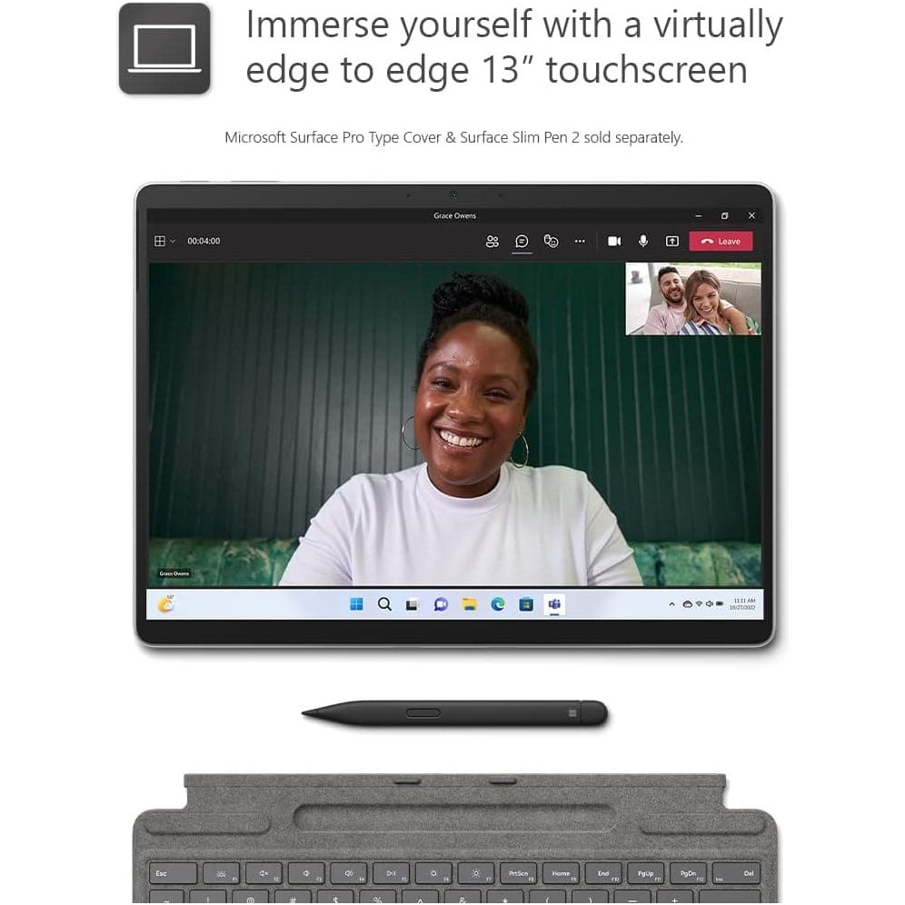 Buy Microsoft,Microsoft Surface Pro 9, 13" 2-in-1 Tablet PC, Intel Core i7, 16GB RAM, 512GB SSD, Windows 11 Home - 2022 Model - Silver - Gadcet UK | UK | London | Scotland | Wales| Ireland | Near Me | Cheap | Pay In 3 | Laptops