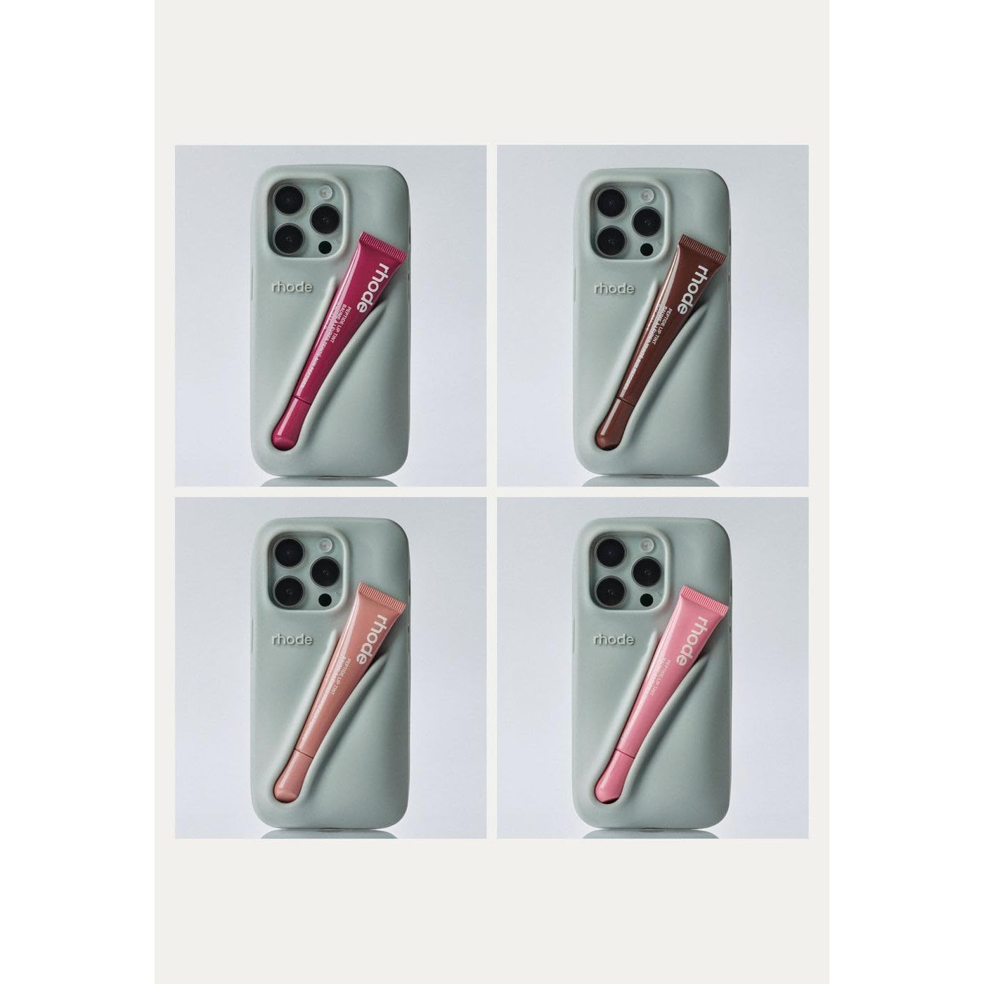 Buy Apple,Rhode Lip Case Gray - iPhone 16 pro max - Gadcet UK | UK | London | Scotland | Wales| Near Me | Cheap | Pay In 3 | Mobile Phone Cases