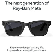 Ray-Ban Meta Wayfarer (Gen 2) – Matte Black Frame with Polarised Gradient Graphite Lenses (RW4012)