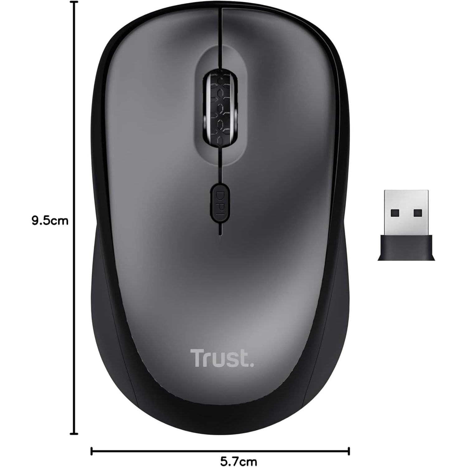 Buy Trust,Trust Yvi+ Silent Wireless Mouse – Sustainable, Compact, and Quiet - Gadcet UK | UK | London | Scotland | Wales| Near Me | Cheap | Pay In 3 | Keyboard & Mouse