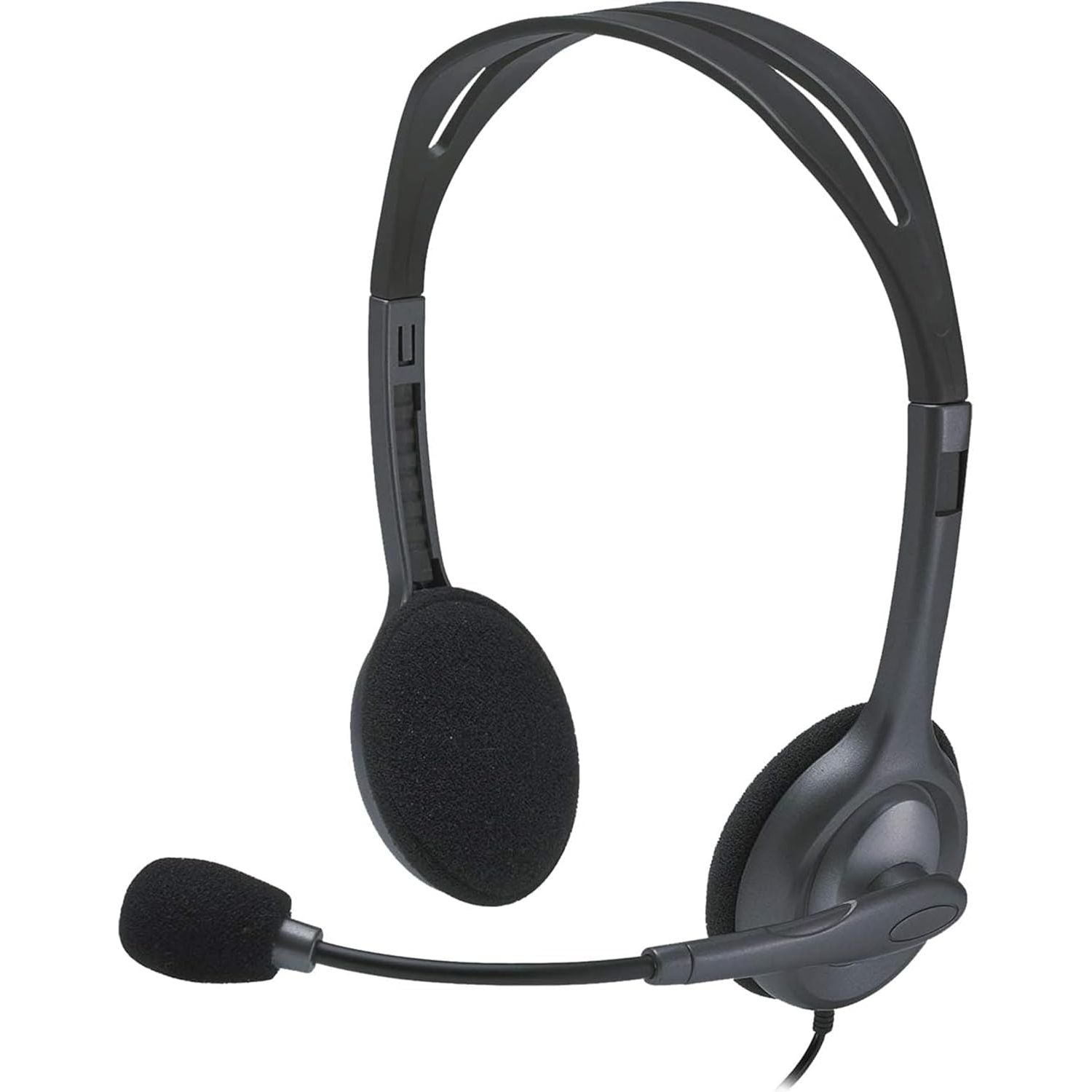 Buy Logitech,Logitech H110 Wired Stereo Headset – Noise-Cancelling Mic, 3.5mm Dual Jack, Black - Gadcet UK | UK | London | Scotland | Wales| Near Me | Cheap | Pay In 3 | Headphones & Headsets