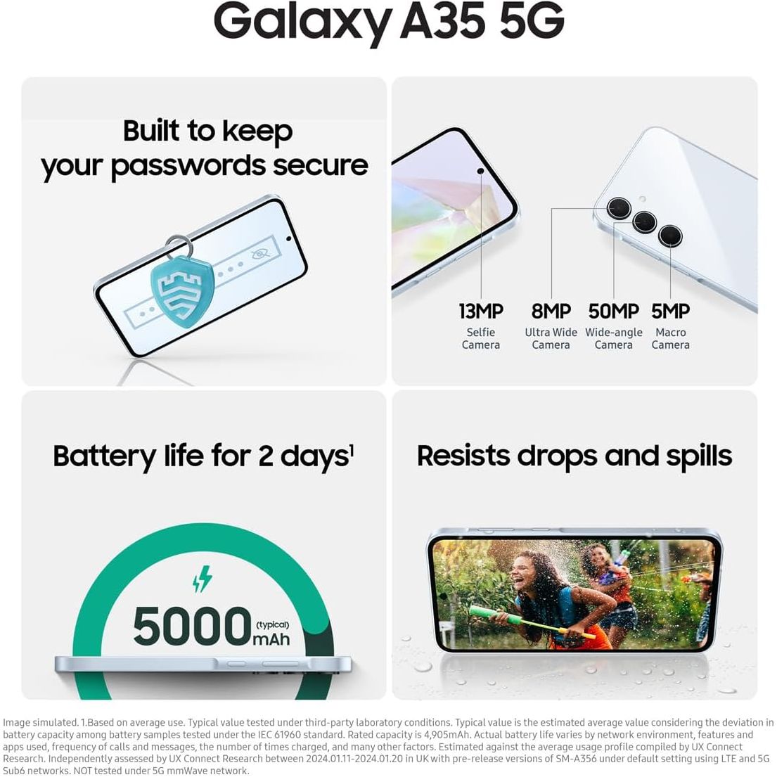 Buy Samsung,Samsung Galaxy A35 5G 128GB, 8GB RAM, Dual SIM, Awesome Lilac, Unlocked Smartphone - Gadcet UK | UK | London | Scotland | Wales| Near Me | Cheap | Pay In 3 | Unlocked Mobile Phone