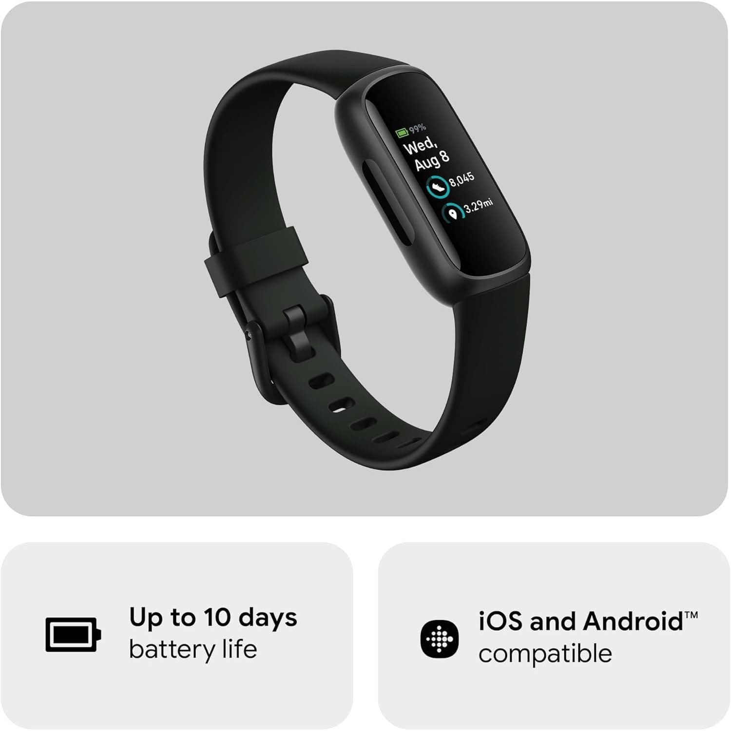 Buy Fitbit,Fitbit Inspire 3 Fitness Tracker - Black - Gadcet UK | UK | London | Scotland | Wales| Near Me | Cheap | Pay In 3 | Watch Bands