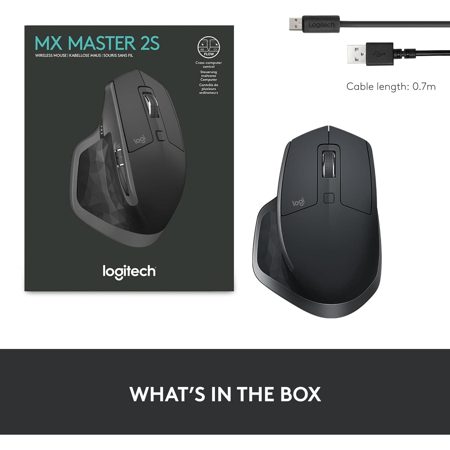 Buy Logitech,Logitech MX Master 2S Bluetooth Edition Wireless Mouse, Multi-Surface, Hyper-Fast Scrolling, Ergonomic, Rechargeable, Connects Up to 3 Mac/PC Computers - Graphite - Gadcet UK | UK | London | Scotland | Wales| Near Me | Cheap | Pay In 3 | Keyboard & Mouse