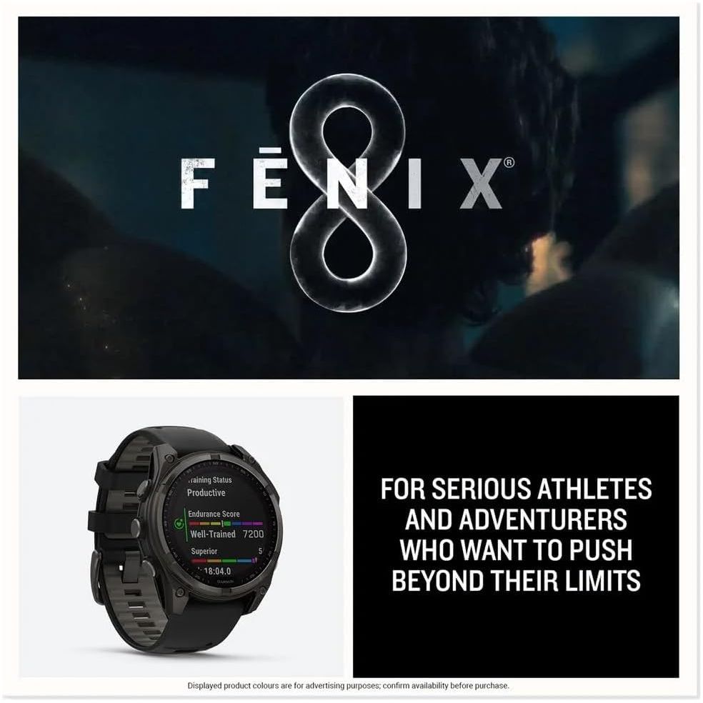 Buy Garmin,Garmin Fenix 8 47mm - AMOLED, Sapphire Titanium Case, Graphite with Titanium & Silicone Bands - Gadcet UK | UK | London | Scotland | Wales| Near Me | Cheap | Pay In 3 | Smart Watches