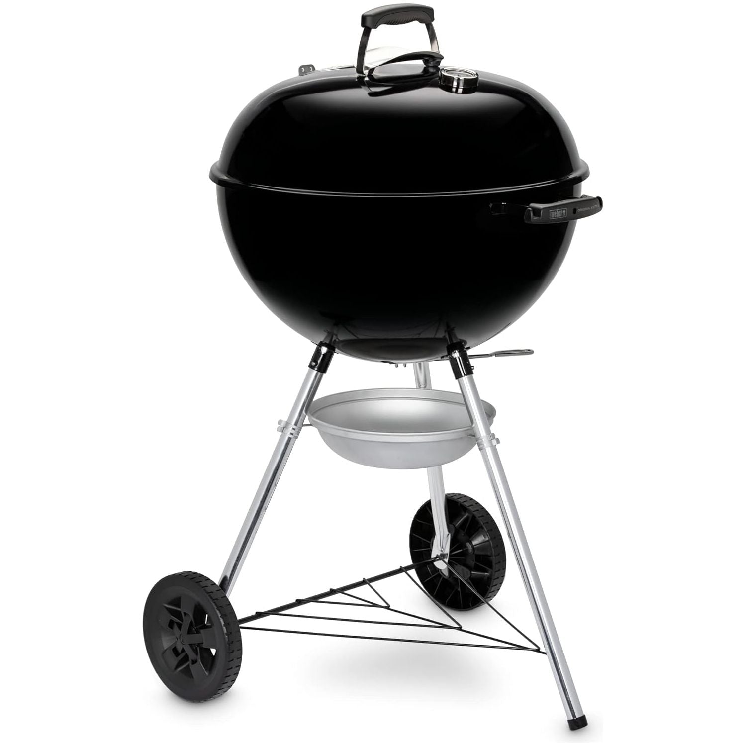 Buy Weber,Weber Original Kettle Charcoal Grill Barbecue, 57cm E-5710 BBQ Grill with Lid Cover, Thermometer, Stand & Wheels Freestanding Outdoor Oven & Cooker with Porcelain-Enamelled Bowl - Black - Gadcet UK | UK | London | Scotland | Wales| Near Me | Cheap | Pay In 3 | Outdoor Grills
