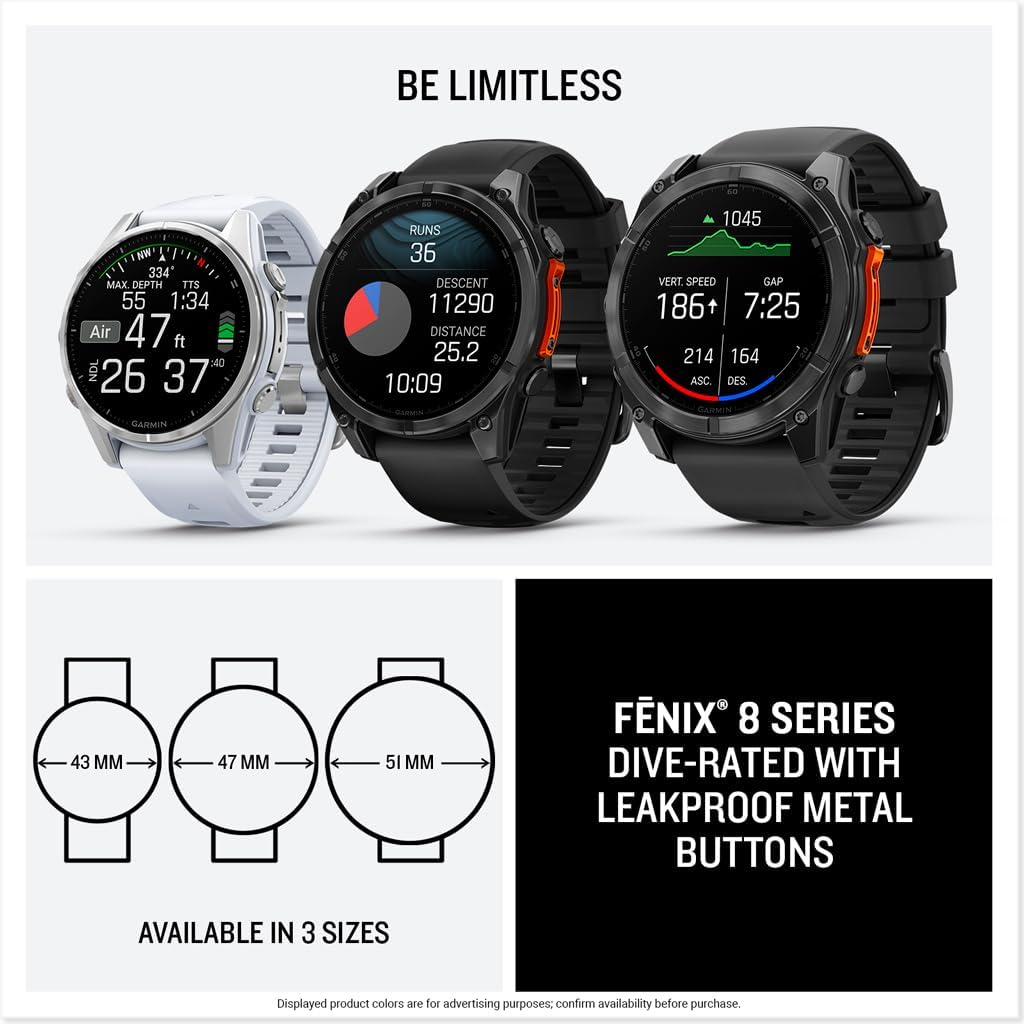 Buy Garmin,Garmin fēnix 8 43mm – AMOLED, Sapphire, GPS Multisport Smartwatch, Carbon Gray DLC Titanium, Pebble Gray Band - Gadcet UK | UK | London | Scotland | Wales| Near Me | Cheap | Pay In 3 | Smart Watches