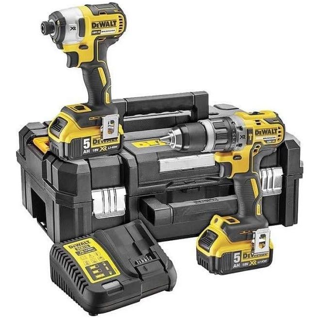 Buy DEWALT,DEWALT DCK266P2T-GB XR Brushless Combi Drill & Impact Driver Kit – 18V, 2 x 5.0Ah Batteries, TSTAK Case - Gadcet UK | UK | London | Scotland | Wales| Near Me | Cheap | Pay In 3 | Power Tool Combo Sets