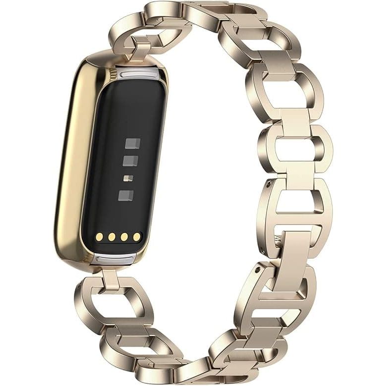 Buy Fitbit,Gorjana for Luxe Parker Link Bracelet - Soft Gold Stainless Steel - (Bracelet Only) - Gadcet UK | UK | London | Scotland | Wales| Ireland | Near Me | Cheap | Pay In 3 | Watch Accessories