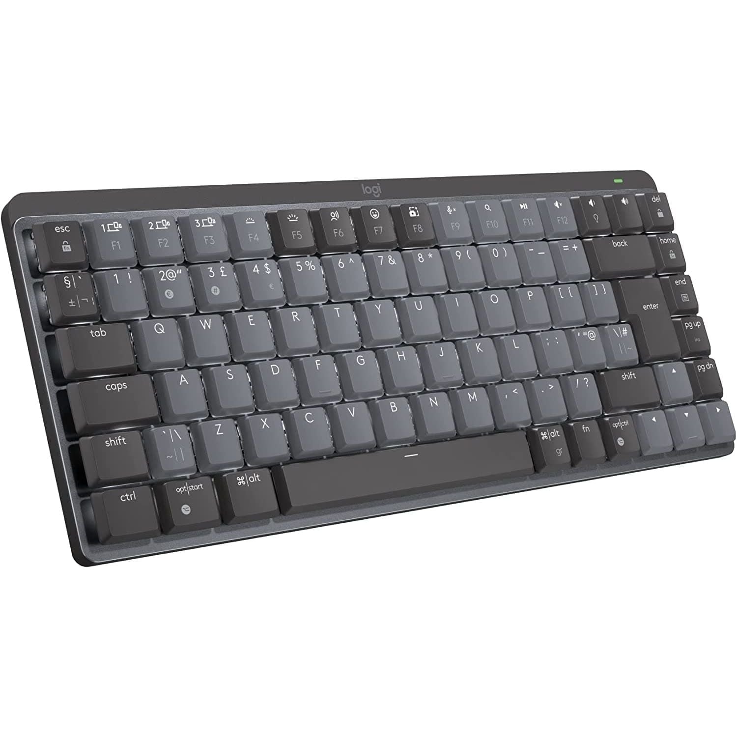 Buy Logitech,Logitech MX Mechanical Mini Wireless Illuminated Keyboard, Tactile Quiet Switches, Backlit, Bluetooth, USB-C, macOS, Windows, Linux, iOS, Android, Metal, QWERTY UK English Layout - Grey - Gadcet.com | UK | London | Scotland | Wales| Ireland | Near Me | Cheap | Pay In 3 | Keyboards