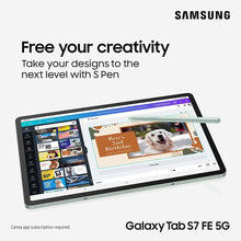 Samsung,Samsung Galaxy Tab S7 FE - 12.4” 5G 64GB Storage, 4GB RAM, Mystic Black/Grey - Unlocked - Gadcet.com