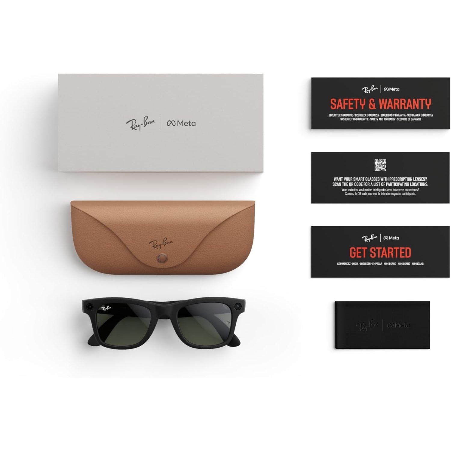 Buy Meta/Ray-Ban,Ray‑Ban Meta Wayfarer RW4008 – Large Matte Black & Graphite Green Smart Glasses - Gadcet UK | UK | London | Scotland | Wales| Near Me | Cheap | Pay In 3 | Smart Glasses
