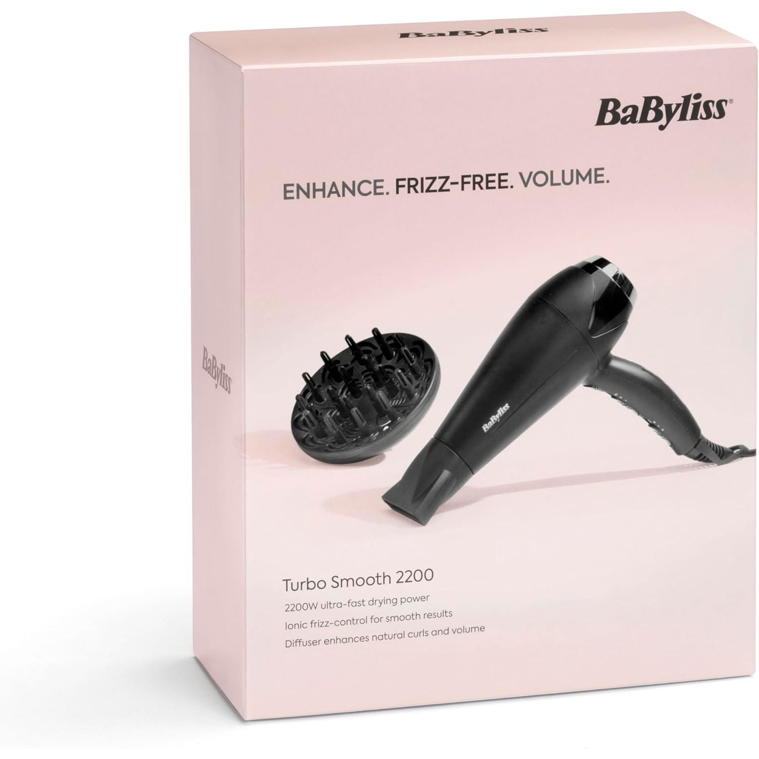Buy BaByliss,BaByliss Turbo Smooth 2200W Hair Dryer | Professional Ionic Frizz-Free Blow Dryer with Diffuser | Black, 5572U - Gadcet UK | UK | London | Scotland | Wales| Near Me | Cheap | Pay In 3 | Hair Dryers