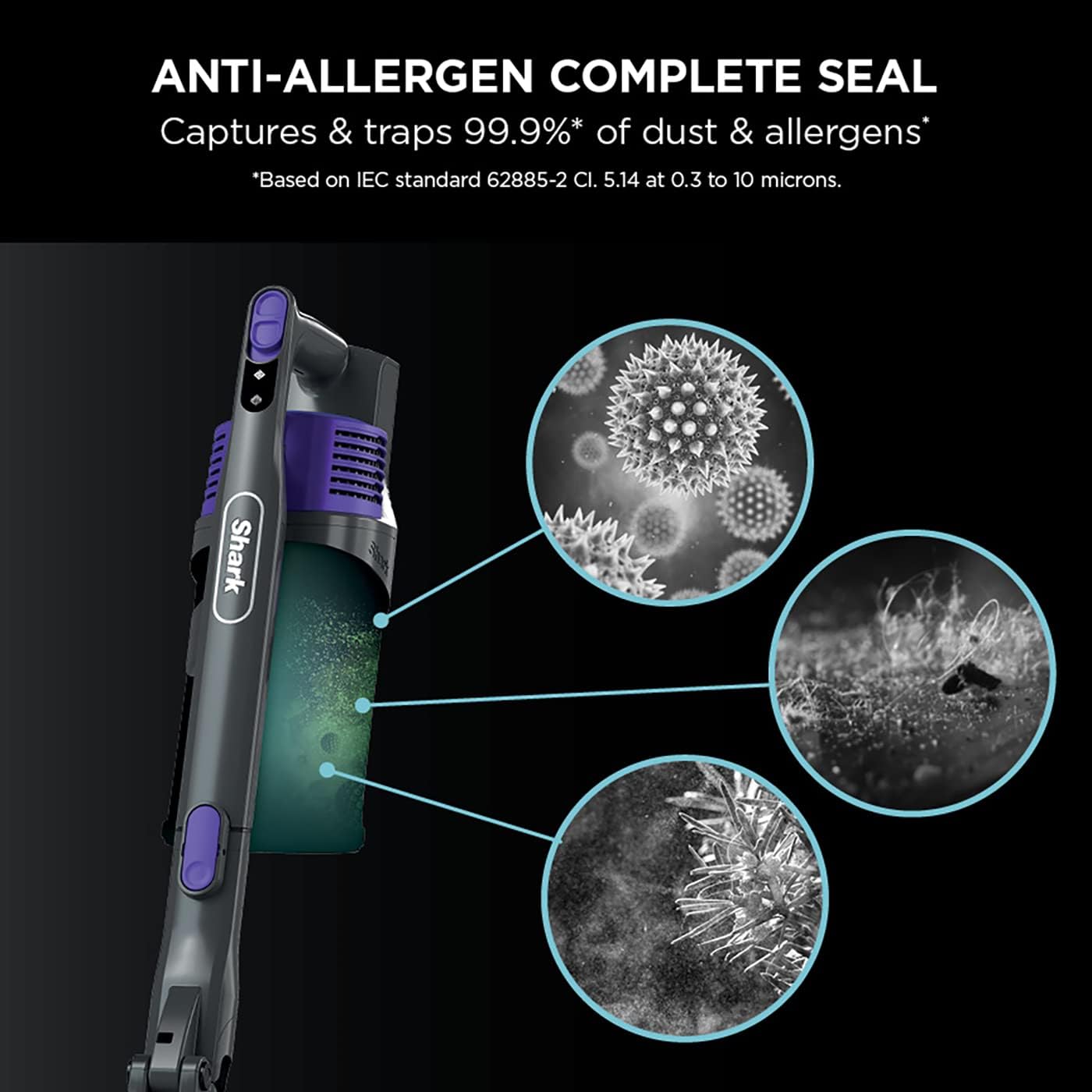 Buy Shark,Shark Cordless Stick Vacuum Cleaner IZ202UKT – Anti Hair Wrap, 40min Runtime, Pet & Crevice Tools, Purple - Gadcet UK | UK | London | Scotland | Wales| Near Me | Cheap | Pay In 3 | Upright Vacuums