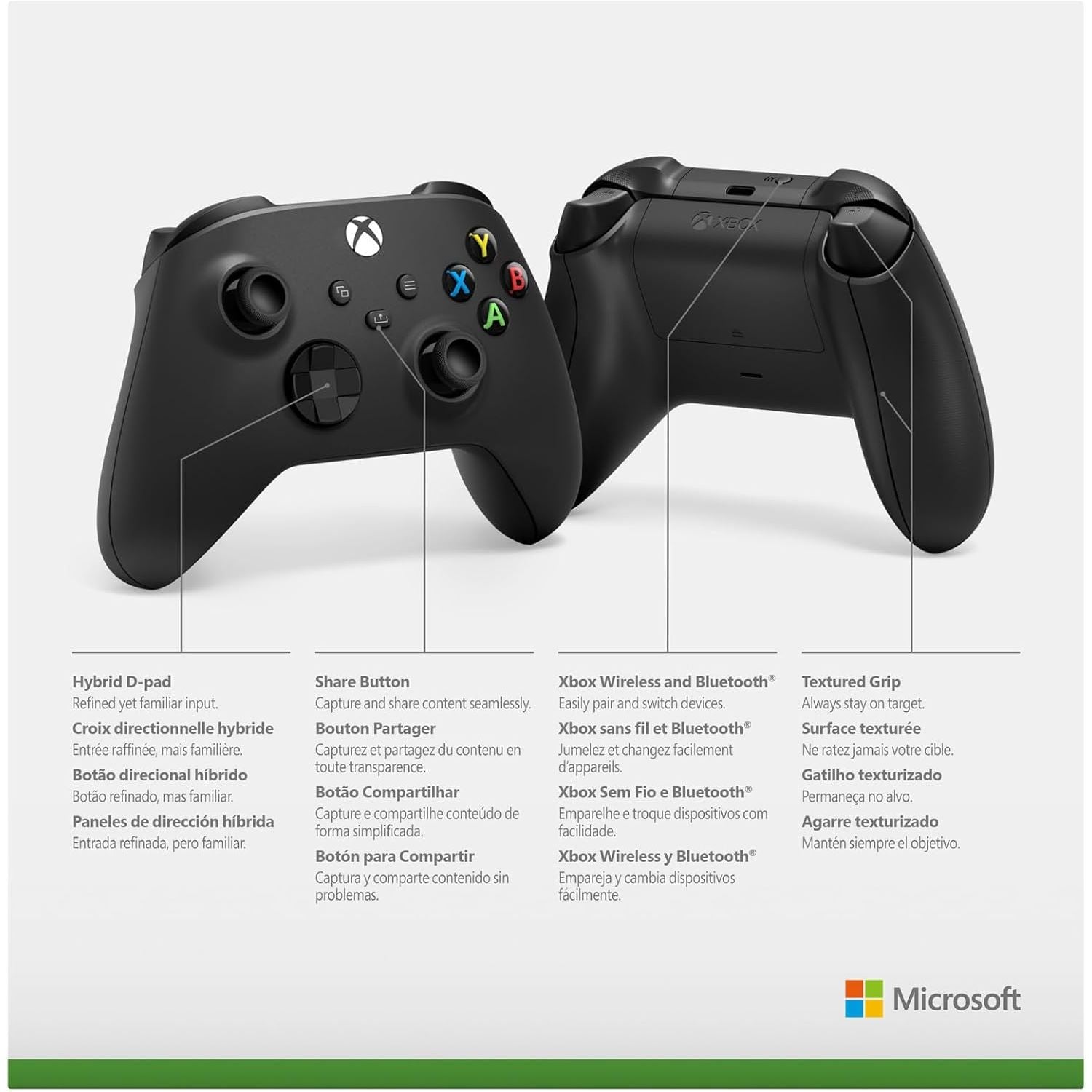 Buy Xbox,Xbox Wireless Controller – Carbon Black for Xbox Series X|S, One & Windows Devices - Gadcet UK | UK | London | Scotland | Wales| Near Me | Cheap | Pay In 3 | Home Game Console Accessories
