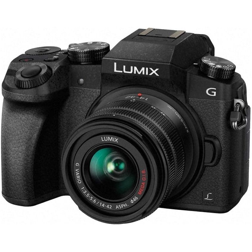 Buy Panasonic,Panasonic Lumix DMC-GX7 Compact Camera | 14-42mm 3.5-5.6 G Vario II OIS ASPH | 16MP, 8MP Webcam | Micro Four Thirds Sensor | Shutter & Aperture Priority | 4x Optical Zoom - Black - Gadcet UK | UK | London | Scotland | Wales| Ireland | Near Me | Cheap | Pay In 3 | Cameras