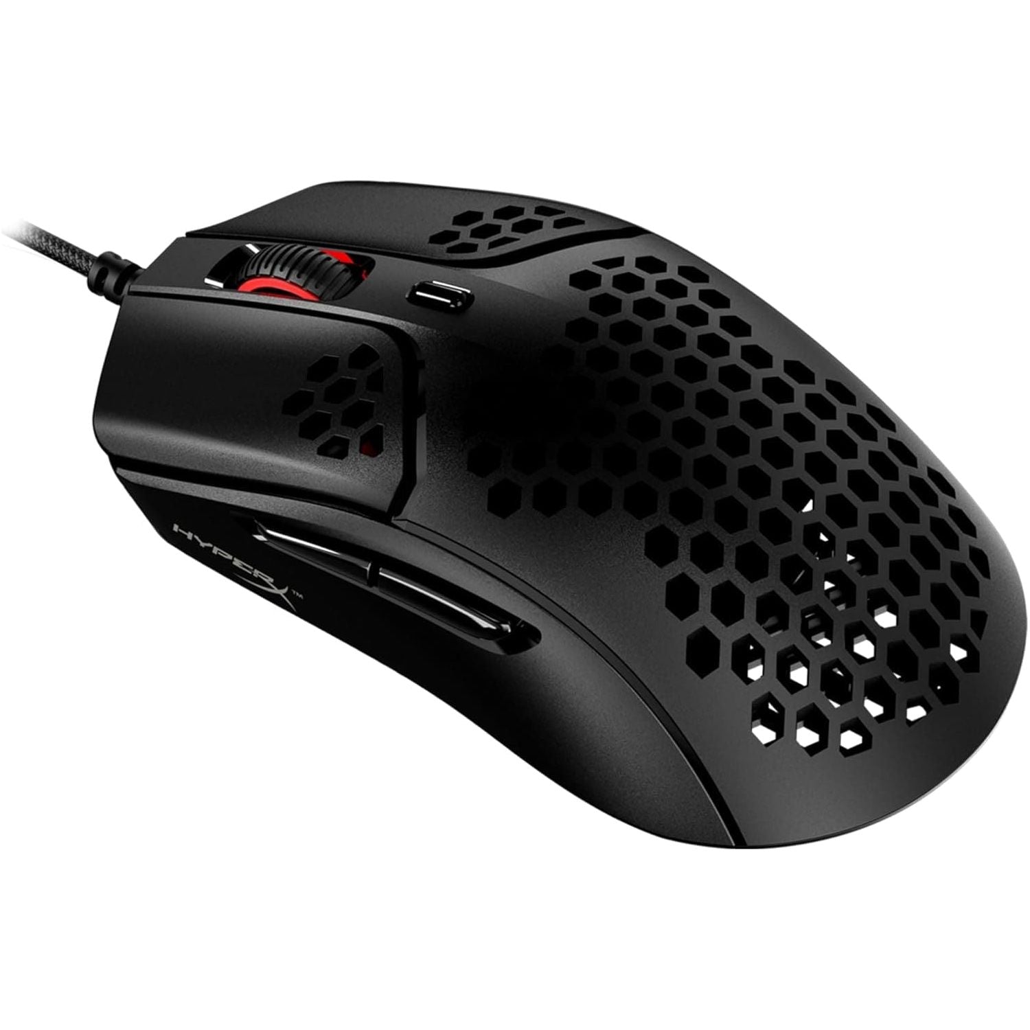 Buy HyperX,HyperX Pulsefire Haste – Gaming Mouse – Ultra-Lightweight, 59g, Honeycomb Shell, Hex Design, HyperFlex Cable, Up to 16000 DPI, 6 Programmable Buttons, Black - Gadcet UK | UK | London | Scotland | Wales| Near Me | Cheap | Pay In 3 | Keyboard & Mouse