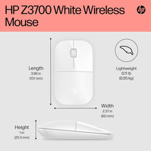 Buy HP,HP Z3700 Wireless Mouse – White, Slim Design, 2.4GHz, Multi-Device Compatible, 1200 DPI Optical Sensor, Up to 16-Month Battery Life - Gadcet UK | UK | London | Scotland | Wales| Near Me | Cheap | Pay In 3 | Mice & Trackballs