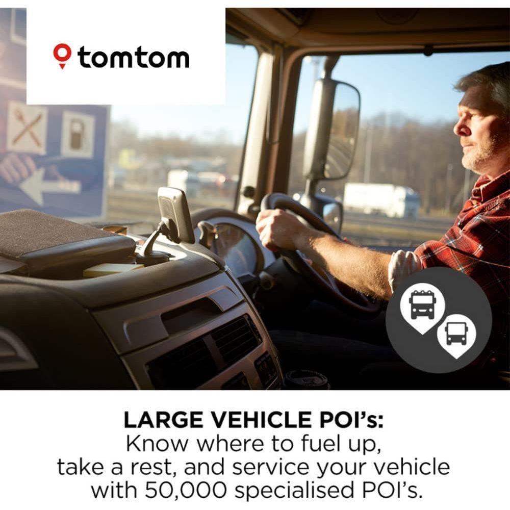 Buy TomTom,TomTom Truck Sat Nav GO Professional 520 with European Maps and Traffic Services (via Smartphone) Updates via WI-FI, Designed for Truck, Coach, Bus and Large Vehicles - Gadcet.com | UK | London | Scotland | Wales| Ireland | Near Me | Cheap | Pay In 3 | GPS Navigation Systems