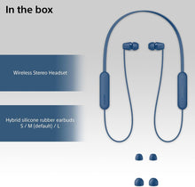 Buy Sony,Sony WI-C100 Wireless In-ear Headphones - Up to 25 hours of battery life - Water resistant - Blue - Gadcet UK | UK | London | Scotland | Wales| Ireland | Near Me | Cheap | Pay In 3 | Earphones