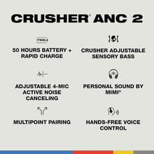 Skullcandy Crusher ANC 2 Wireless Bluetooth Noise-Cancelling Headphones - True Black