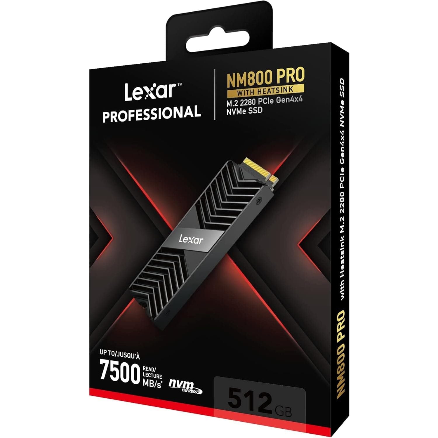 Buy Lexar,Lexar Professional NM800 PRO with Heatsink 512GB SSD, M.2 2280 PCIe Gen4x4 NVMe 1.4 Internal SSD, Up to 7450MB/s Read, 3500MB/s Write, Internal Solid State Drive for PS5, Gamer (LNM800P512G-RN8NG) - Gadcet UK | UK | London | Scotland | Wales| Near Me | Cheap | Pay In 3 | Computer Accessories