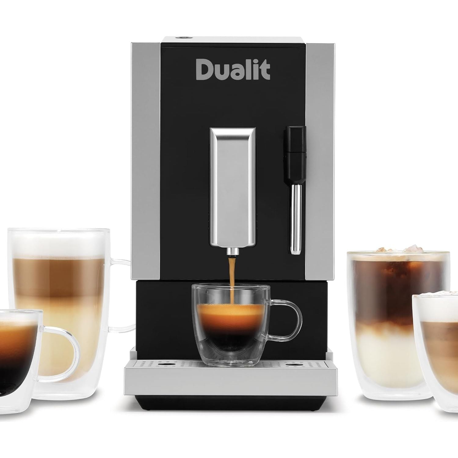 Buy Dualit,Dualit Bean to Go Machine - Barista Quality Professional Coffee Machine - Built in Coffee Grinder & Steam Wand Milk Frother - Espresso, Lungo & Double Shot Functions - Bean To Cup Coffee Maker - Gadcet UK | UK | London | Scotland | Wales| Near Me | Cheap | Pay In 3 | Drip Coffee Makers